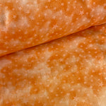 100% Cotton - Orange Marble Star  - Pop Up Shop - £2.50 Per Metre - Sold By The Metre