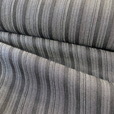 Striped Stretch Denim - Black - £6.00 Per Metre -  Sold by Half Metre