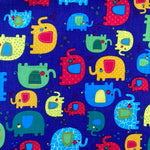 100% Cotton - Elephant Brights  - Pop Up Shop - £2.50 Pere Metre - Sold By The Metre