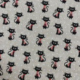 Linen Look Animals ROBIN/CAT/RABBIT/EWE/CHICKEN/PUG - Select Design - Sold By Half Metre
