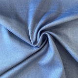 Remnant 110803  80cm Linen Viscose Mix Denim Blue x 135cm