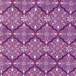 100% Cotton - Art Deco Lilac  - Pop Up Shop - £2.50 Per Metre - Sold By The Metre