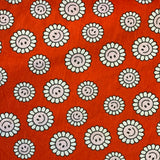 Polycotton 45" Print - Smiling Daisy - Red - Pop Up Shop