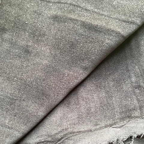Remnant 101014 0.85m Cotton Velvet Black - 114cm Wide approx