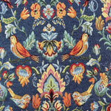 Tapestry - Birds William - Blue - £16.50 Per Metre - Sold by Half Metre