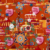 100% Cotton - Real Love  - Pop Up Shop - £2.50 Per Metre - Sold By The Metre