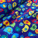 100% Cotton - Elephant Brights  - Pop Up Shop - £2.50 Pere Metre - Sold By The Metre