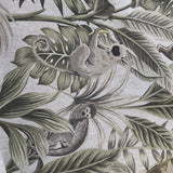 Linen Look - Jungle Monkey - £10.50 Per Metre - Sold By Half Metre