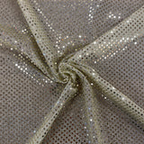 Sequin Spot 3mm - Light Gold - Sold By Half Meter