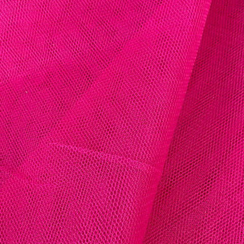 Remnant 290103 1m Dress Net Cerise Pink - 150cm wide