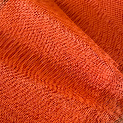 Remnant 020401 0.7m Dress Net Burnt Orange - 150cm wide