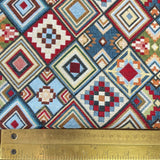Tapestry - Multi Diamonds - Large -Coloured - £14.50 Per Metre - Sold by Half Metre