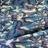 100% Cotton - Green Camouflage - £6.00 Per Metre - Sold by Half Metre