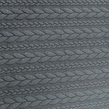 Ponte Roma Jersey - Cable Knit - Black - £12.50  Per Metre - Sold By Half Metre