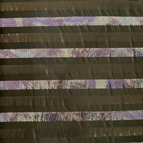 Striped Sequin  - Pop Up Shop - £2.50 Per Metre - Sold By The Metre
