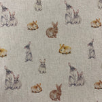 Linen Look Animals - Select Design - Sold By Half Metre