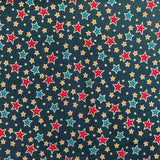100% Cotton  - Christmas - Multi Star - Select Colour - £8.50 Per Metre - Sold by Half Metre