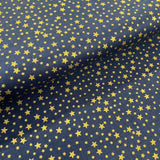 100% Cotton  - Christmas - Gold Metallic Star - Select Colour - £8.50 Per Metre - Sold by Half Metre