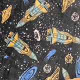 Super Soft Cuddle Fleece - Spaceships - £9.50 Per Metre - Sold By Half Metre