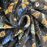 Super Soft Cuddle Fleece - Spaceships - £9.50 Per Metre - Sold By Half Metre
