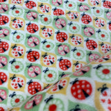 Super Soft Cuddle Fleece - Ladybug - £9.50 Per Metre - Sold By Half Metre