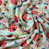 Super Soft Cuddle Fleece - Ladybug - £9.50 Per Metre - Sold By Half Metre