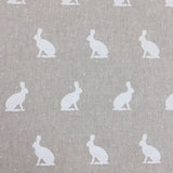 Linen Look Animals ROBIN/CAT/RABBIT/EWE/CHICKEN/PUG - Select Design - Sold By Half Metre