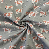 100% Cotton  - Farm Days - Cows - £10.00 per metre - Sold by half metre