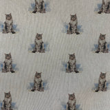 Linen Look Animals ROBIN/CAT/RABBIT/EWE/CHICKEN/PUG - Select Design - Sold By Half Metre