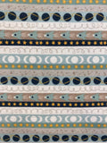 100% Brushed Flannel Cotton - Space Rockets - £6.00 Per Metre - Sold By Half Metre