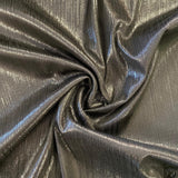 Metallic Crinkle Foil Jersey - Select Colour - £7.50 Per Metre - Sold By Half Metre