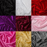 Crushed Velvet Fabric Material - Costumes Tablecloths Craft fairs Display Tables - Per 0.5 Metre