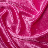 Crushed Velvet Fabric Material - Costumes Tablecloths Craft fairs Display Tables CERISE - Per 0.5 Metre