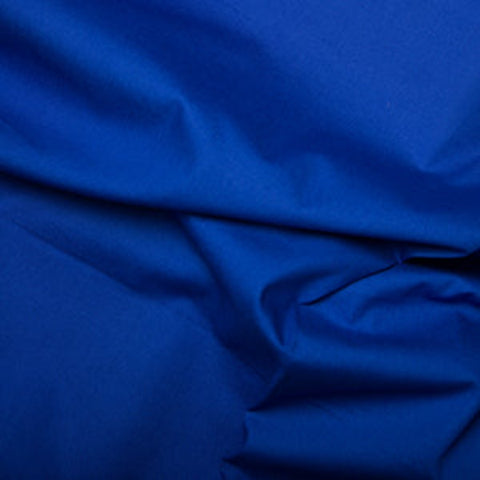 Poplin Plain 100% Cotton Fabric 44" Wide 112cm Royal Blue