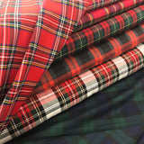 Polyviscose Tartan - Select Colour - Sold By Half Metre