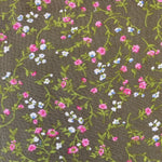 100% Viscose - Ditsy Floral - Olive - Sold By Half Metre