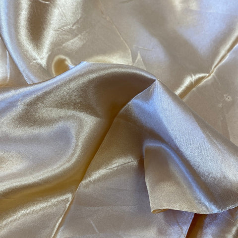 Remnant 130510 0.5m Polyester Satin - gold - 150cm Wide