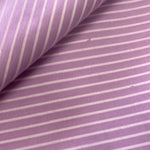 2m x 1.15m Lavender Stripe Polycotton - Remnant 300503