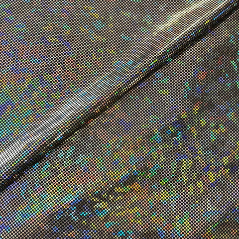 Remnant 100514 1.1m x 1.5m Gold Holographic Lycra