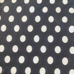 Remnant 230509 0.6m Spot Jersey - Black/White 150cm Wide