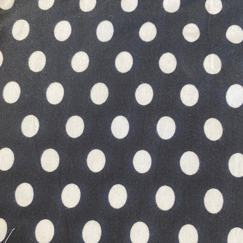 Remnant 230509 0.6m Spot Jersey - Black/White 150cm Wide