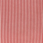 100% Cotton  140cm Wide -  Narrow Stripe - Red and White - Sold by Half Metre