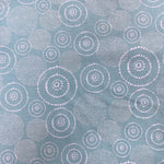 Remnant 70618 1.2m 100% Cotton  - Dotted Circles - Mint Green- 114cm Wide approx