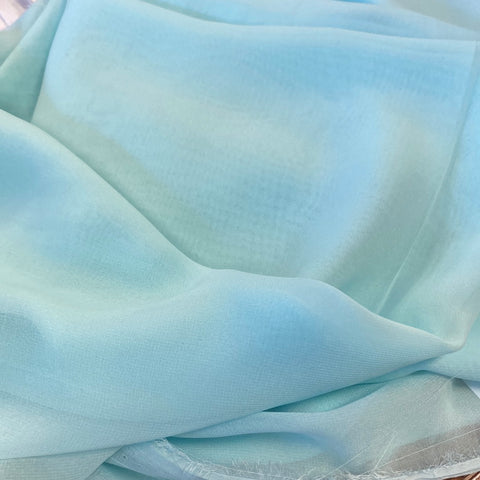 ** Remnant 120204 0.4m Polyester Chiffon - mint - 150cm wide