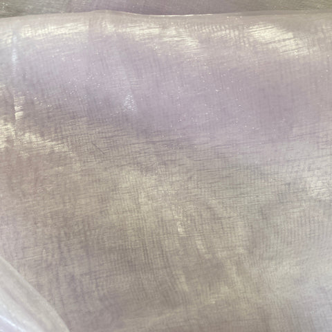 Remnant 100709 1.m Organza - Lilac  - 140cm wide approx