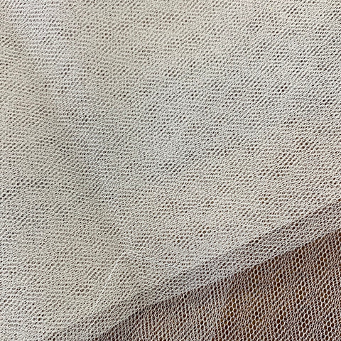 Remnant 170202 0.5m  White Dress Net - 140cm Wide