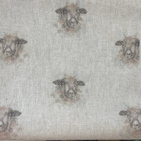 ** 2.1m x 1.4m Linen Look Sheep - Remnant 220415 **