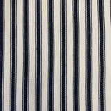 100% Cotton Canvas - Ticking Stripe Black - Sold by Half Metre