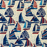 Heavyweight Cotton - Stof - Regata - Sold by Half Metre