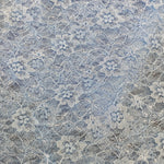 Remnant 160502 0.6m Flower Lace - Baby Blue- 114cm Wide approx